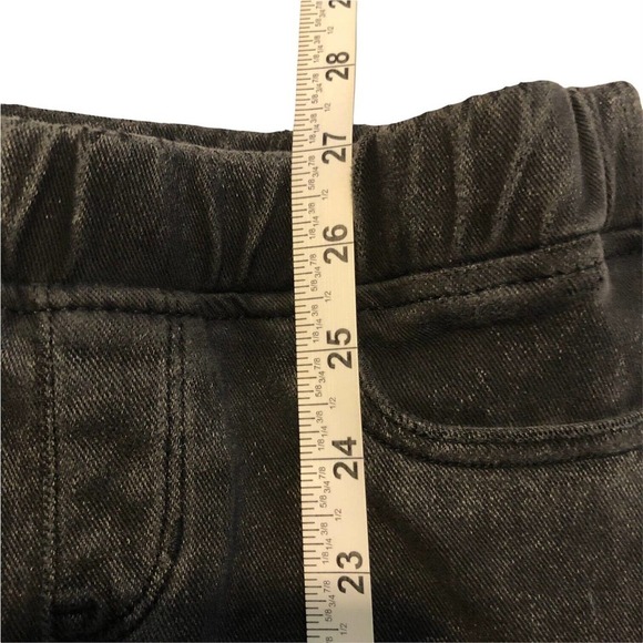 Gap Denim Girl Stretch Jegging SZ 8 Regular Black DistressWash Pull On Easy Off - Picture 5 of 9